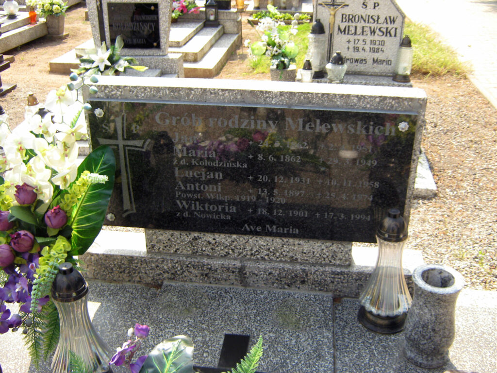Antoni Melewski - cmentarz w Winnej Górze
