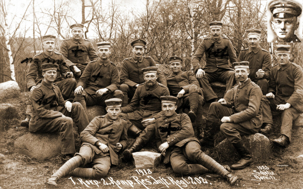 Jan Donaj w czasie I wojny światowej (pierwszy z prawej)