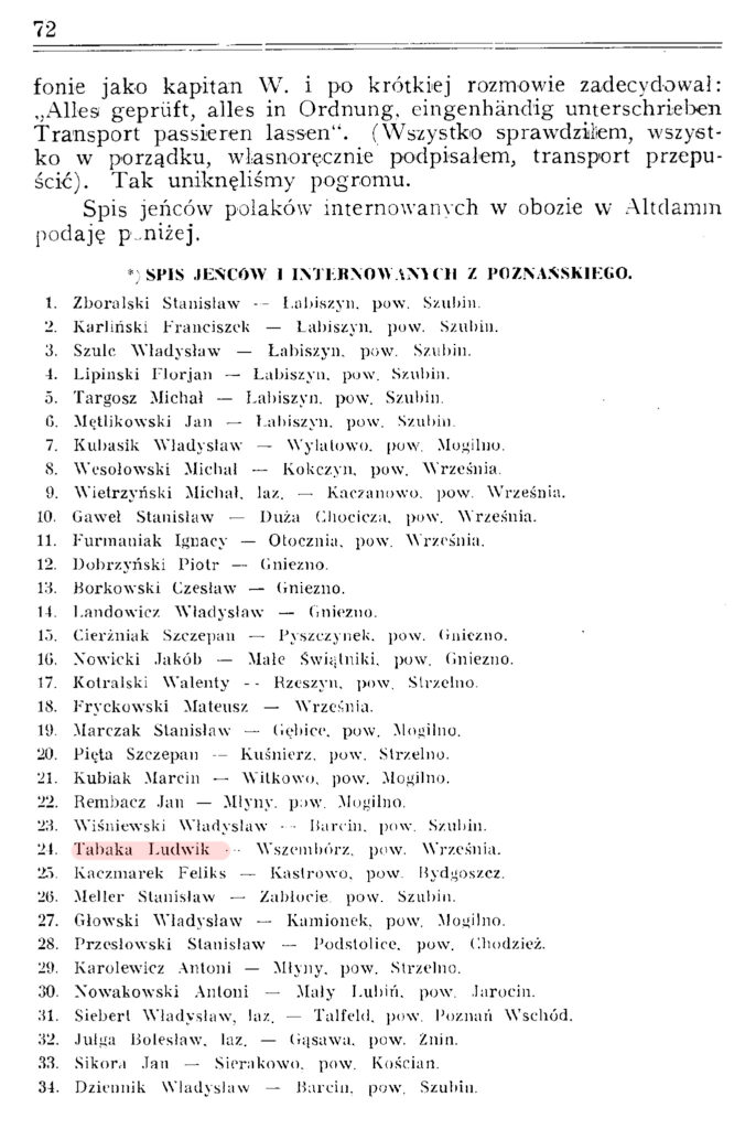 Ludwik Tabaka - Antoni Szuman "Na usługach powstania wielkopolskiego 1919"