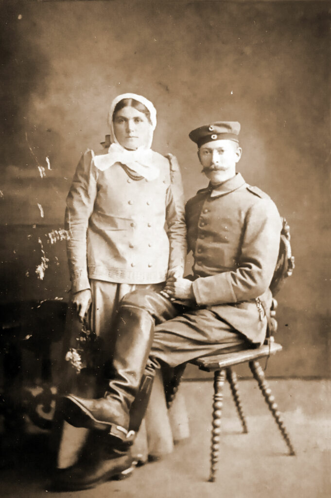 Szczepan Kostrzewski z żoną.
Zdjęcie udostępnił Remigiusz Maćkowiak