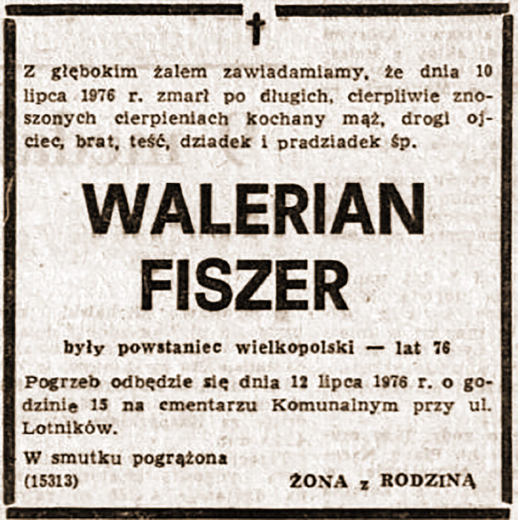 Walerian Fiszer - Ilustrowany Kurier Polski z 12 lipca 1976 r. (udostępnił Marcin Drzewiecki)