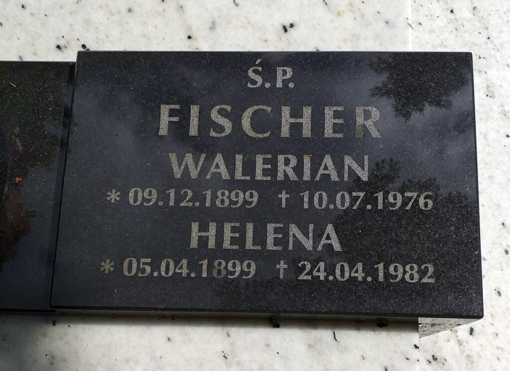 Walerian Fiszer - cmentarz komunalny przy ul. Lotników w Bydgoszczy (zdjęcie udostępnił Marcin Drzewiecki)
