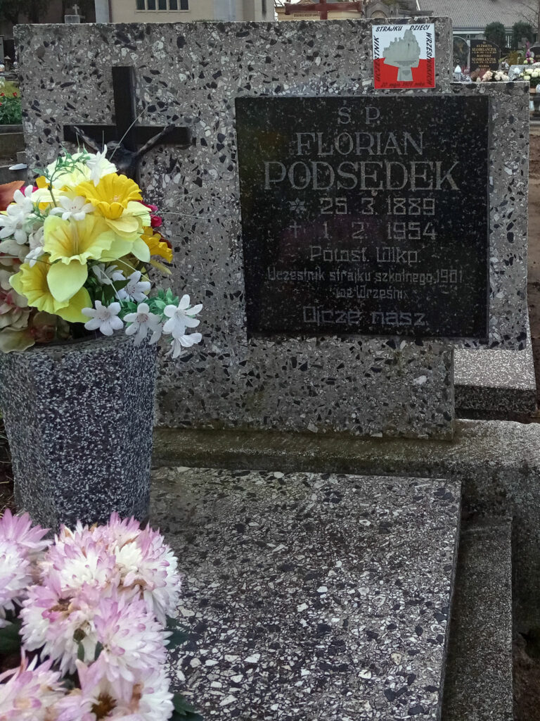 Franciszek Podsędek - cmentarz parafialny we Wrześni
(zdjęcie udostępnił Remigiusz Maćkowiak)