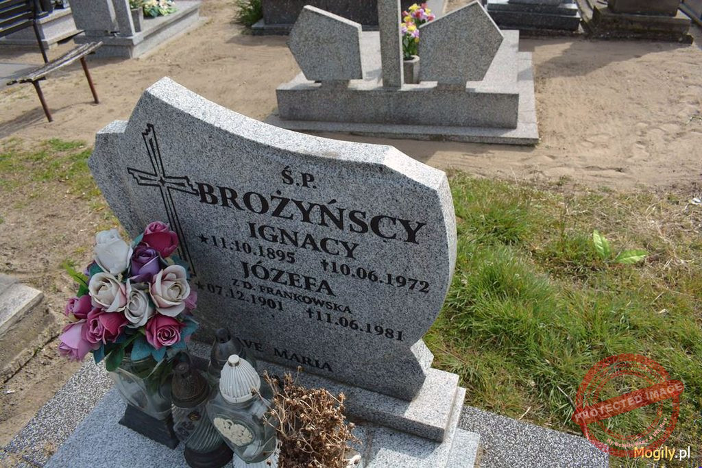 Ignacy Brożyński - cmentarz parafialny w Pyzdrach