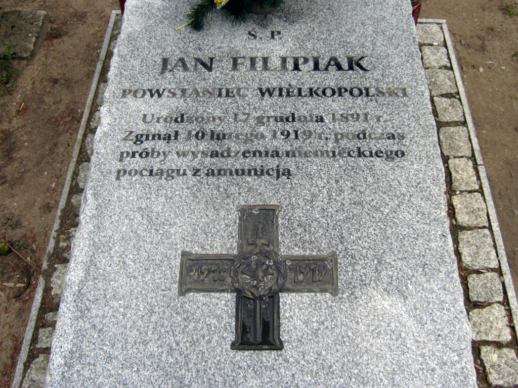 Jan Filipiak - cmentarz w Zielińcu
(zdjęcie udostępnił Remigiusz Maćkowiak)
