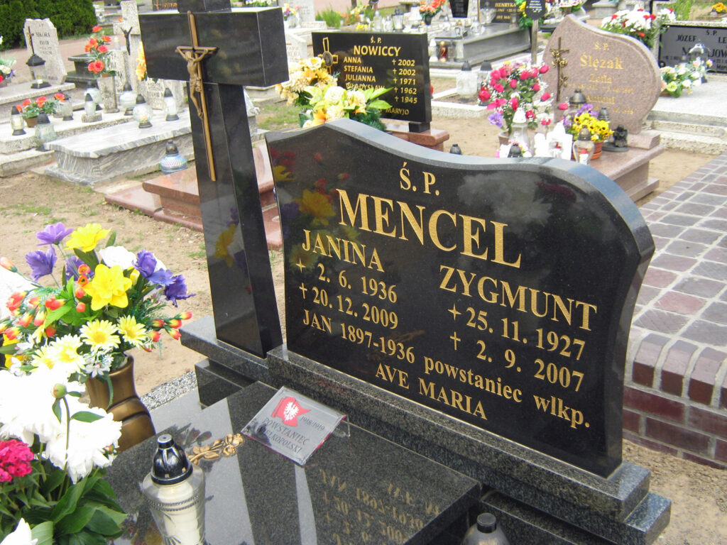 Jan Mencel - cmentarz w Miłosławiu
(zdjęcie udostępnił Remigiusz Maćkowiak)