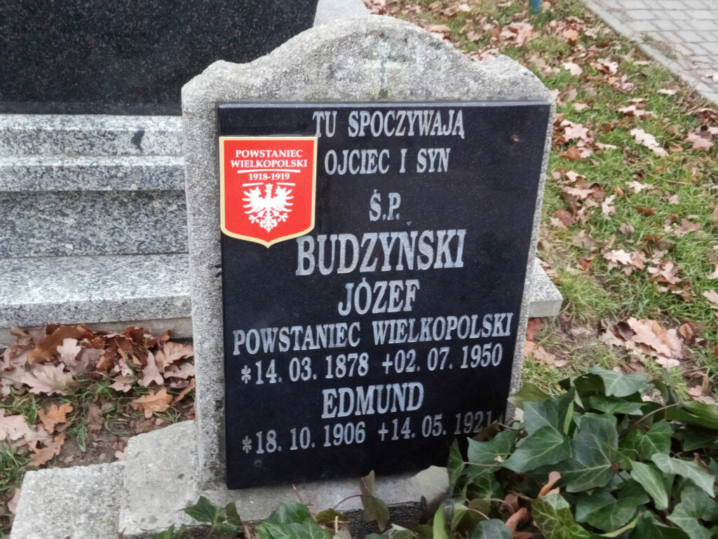 Józef Budzyński - cmentarz parafialny we Wrześni
(zdjęcie udostępnił Remigiusz Maćkowiak)