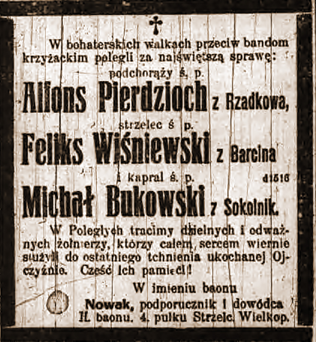 Michał Bukowski - Kurier Poznański nr 121 z 27.05.1919 r.