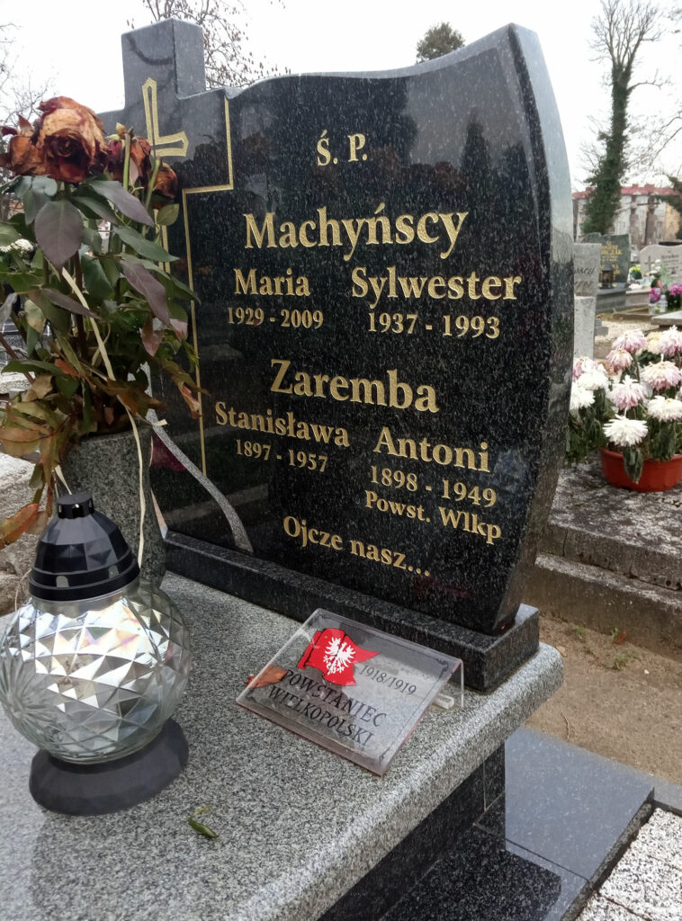 Antoni Zaremba - cmentarz parafialny we Wrześni
(zdjęcie udostępnił Remigiusz Maćkowiak)