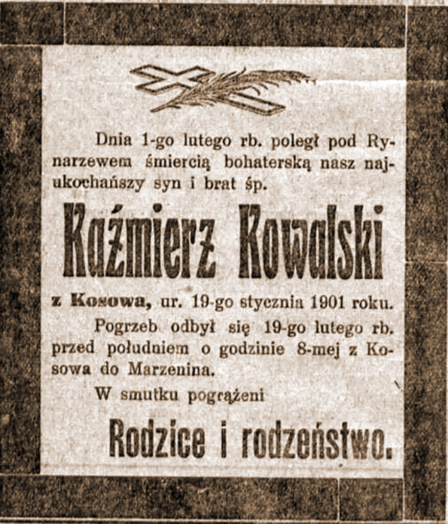 Kazimierz Kowalski - Lech nr 42 z 20 .02.1919 r.