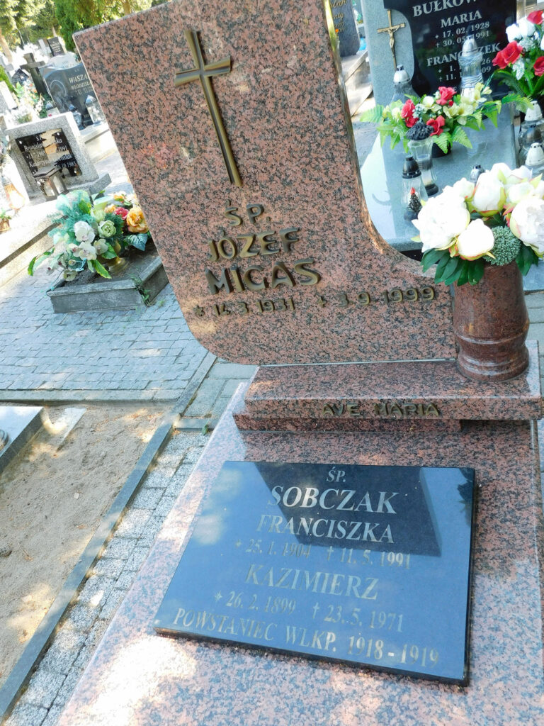 Kazimierz Sobczak - cmentarz komunalny we Wrześni
(zdjęcie udostępnił Remigiusz Maćkowiak)