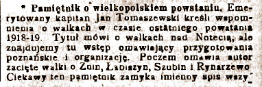 Tadeusz Jerzykiewicz - Orędownik Wrzesiński rok 1930