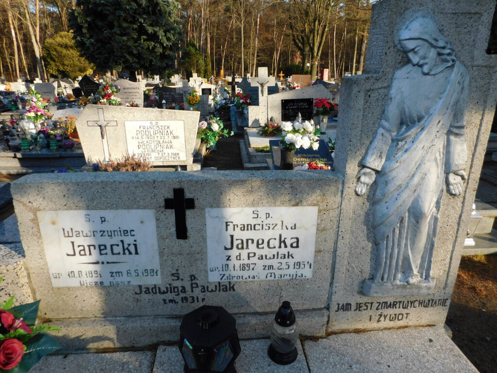 Wawrzyniec Jarecki - cmentarz komunalny we Wrześni
(zdjęcie udostępnił Remigiusz Maćkowiak)