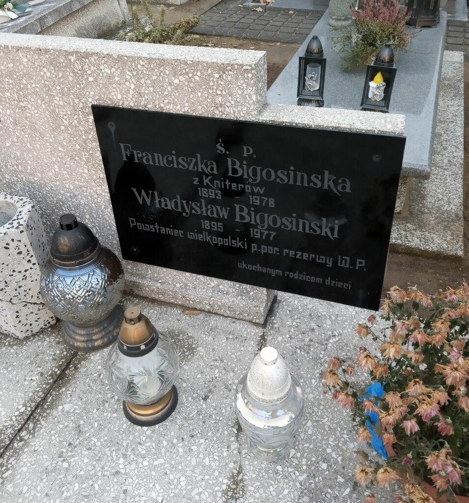 Władysław Bigosiński -  cmentarz komunalny we Wrześni
(zdjęcie udostępnił Remigiusz Maćkowiak)