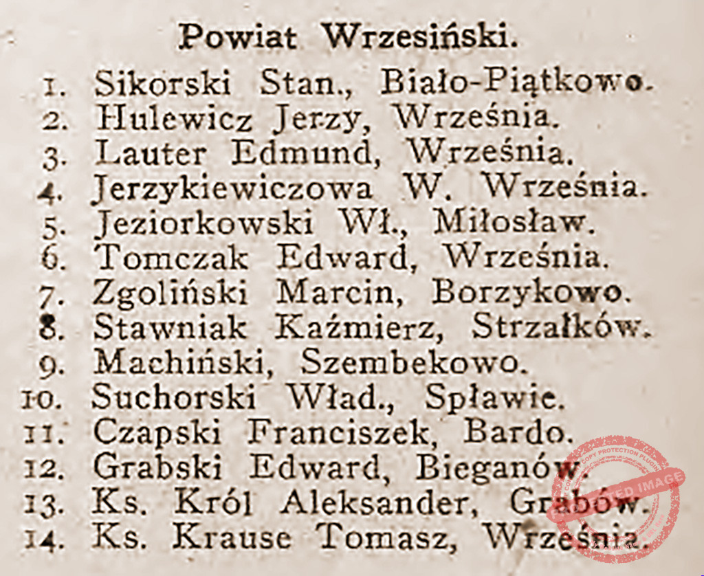 Aleksander Król - delegaci na sejm dzielnicowy