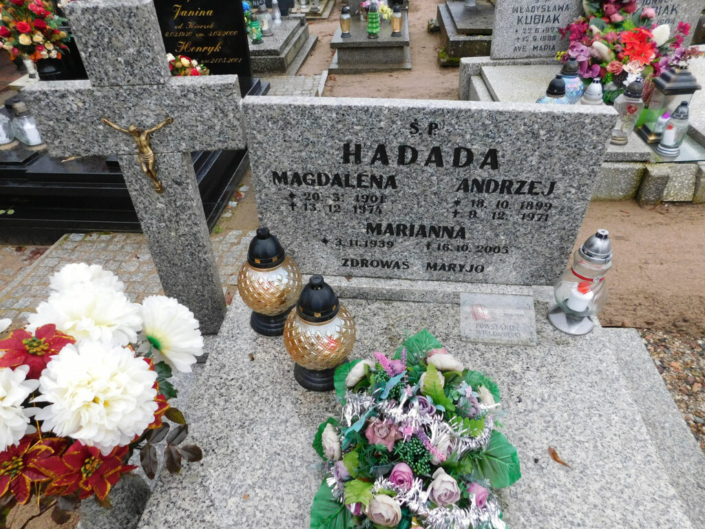 Andrzej Hadada - cmentarz parafialny w Nekli
(zdjęcie udostępnił Remigiusz Maćkowiak)