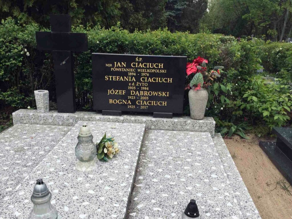 Jan Ciaciuch - cmentarz Junikowski w Poznaniu