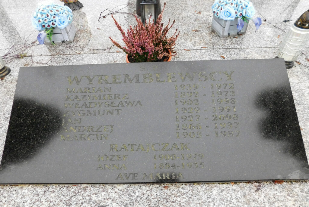 Józef Ratajczak - cmentarz komunalny we Wrześni.
(zdjęcie udostępnił Remigiusz Maćkowiak)