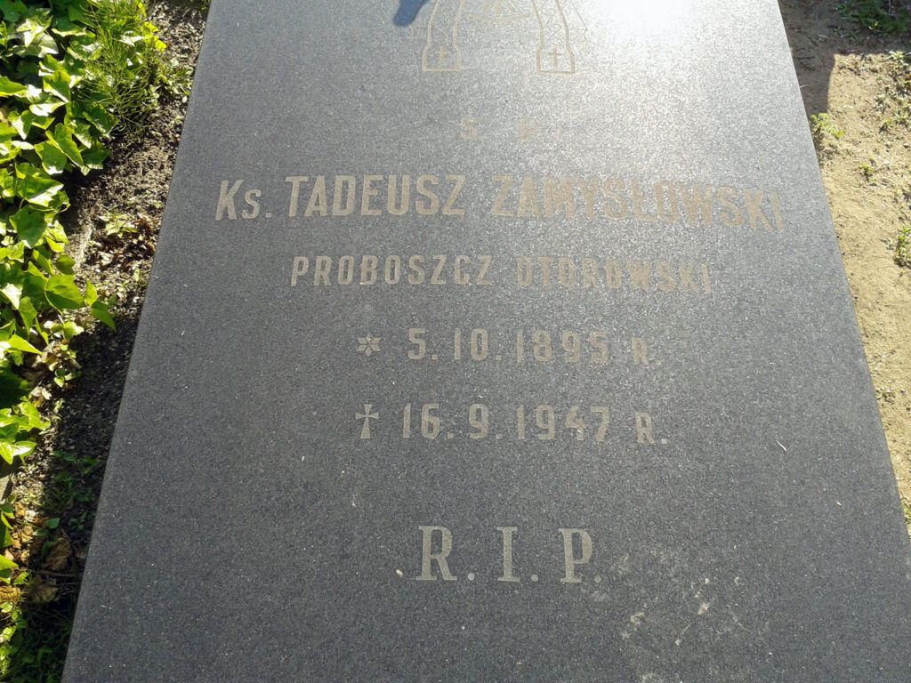 Tadeusz Zamysłowski - cmentarz parafialny we Wrześni