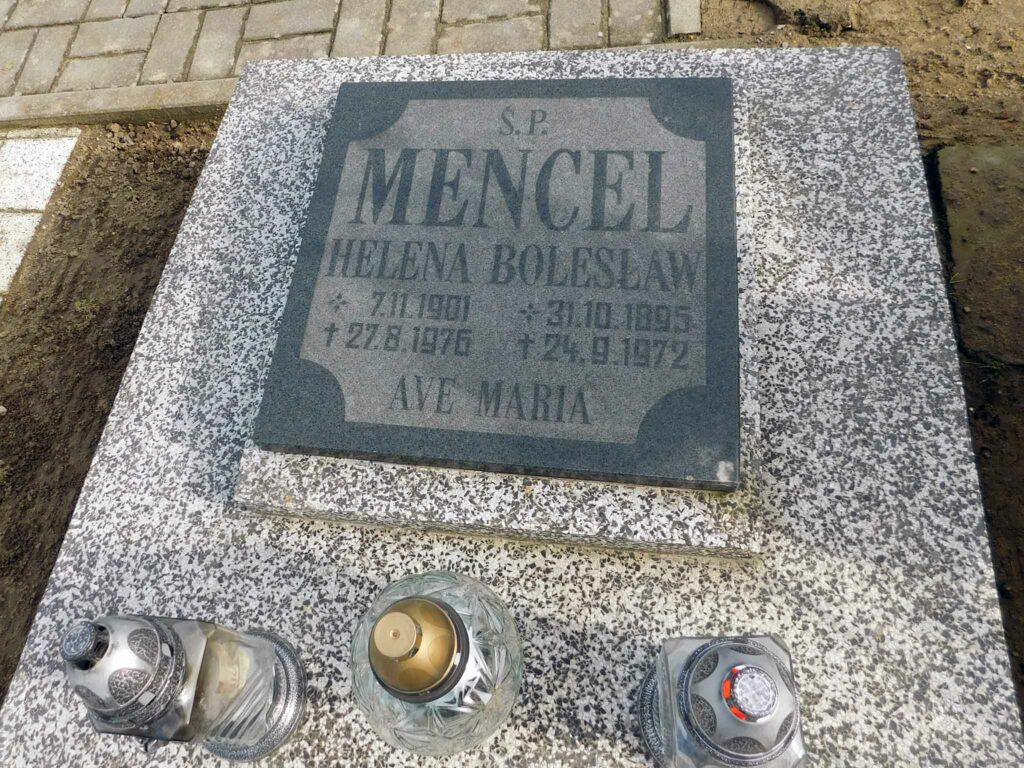 Bolesław Mencel - cmentarz w Miłosławiu (zdjęcie udostępnił Remigiusz Maćkowiak)