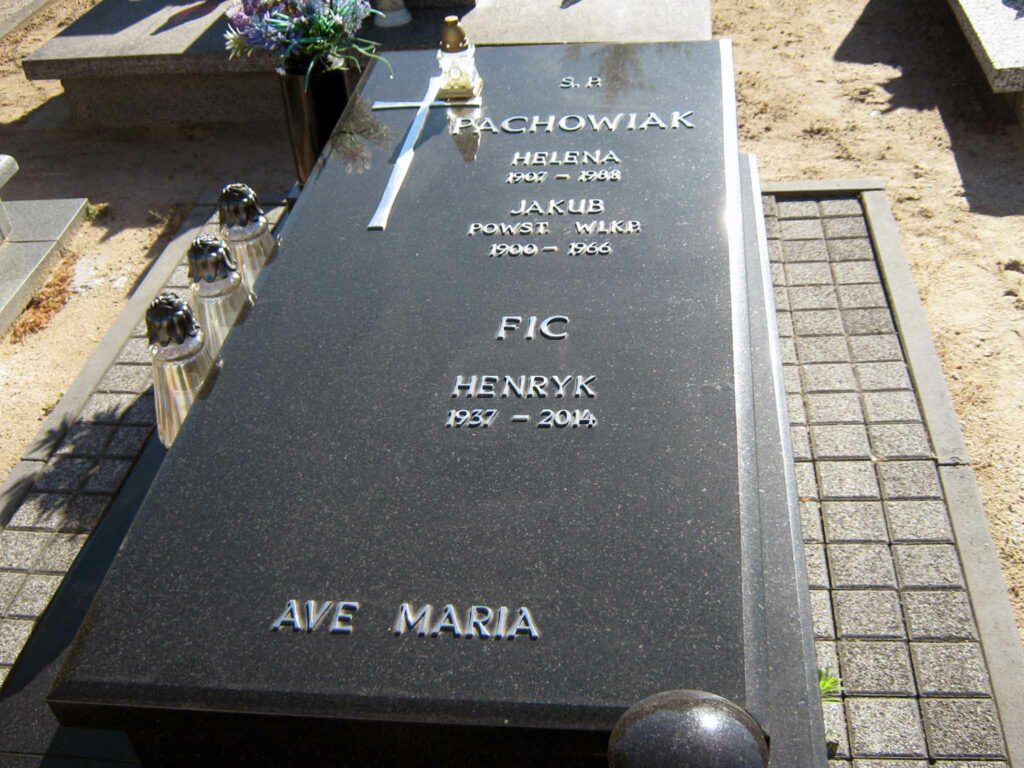 Jakub Pachowiak -  cmentarz komunalny we Wrześni (zdjęcie udostępnił Remigiusz Maćkowiak)