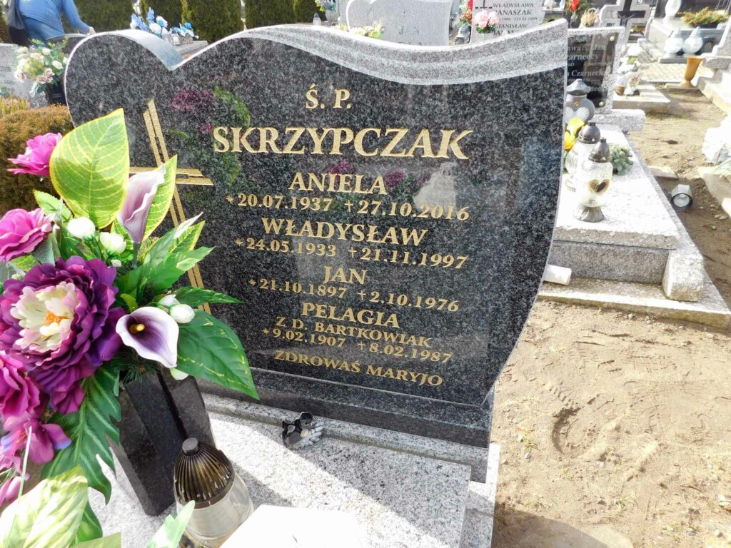 Jan Skrzypczak - cmentarz w Miłosławiu (zdjęcie udostępnił Remigiusz Maćkowiak)