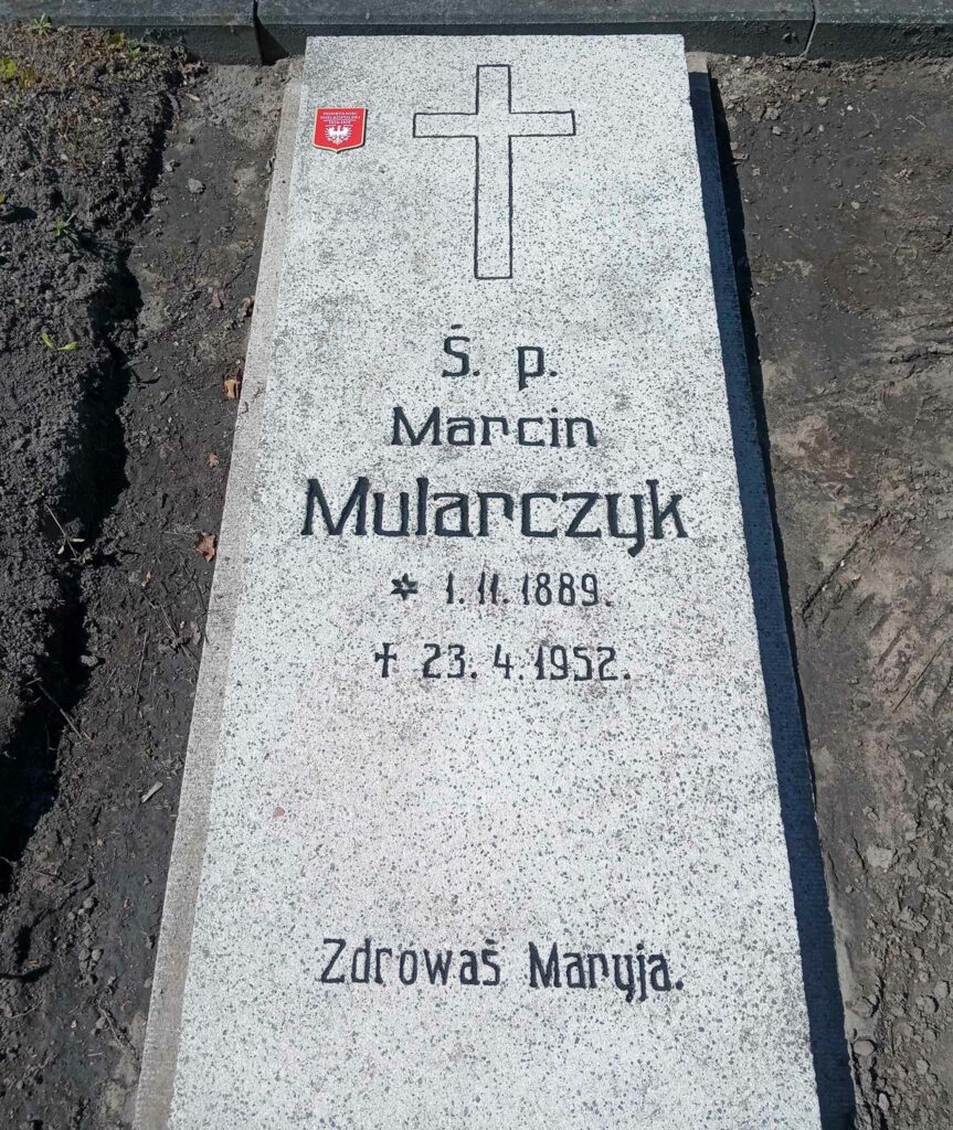 Marcin Mularczyk  - cmentarz parafialny we Wrześni (zdjęcie udostępnił Remigiusz Maćkowiak)