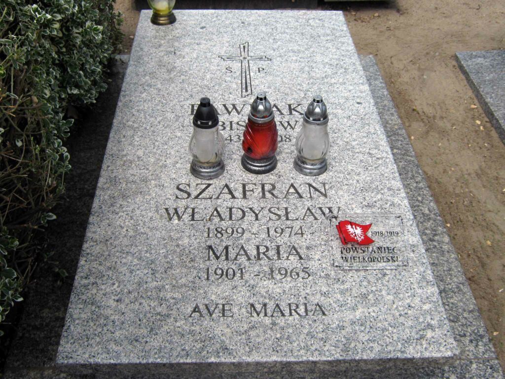 Władysław Szafran - cmentarz parafialny w Czeszewie (zdjęcie udostępnił Remigiusz Maćkowiak)