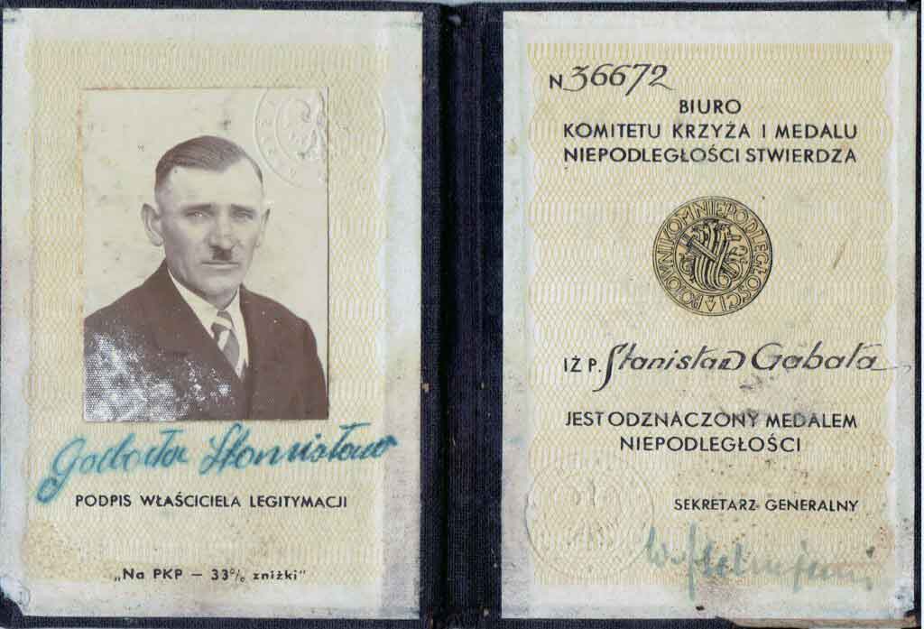 Stanisław Gabała (dokument pochodzi ze strony http://historia.orzechowo.org/index.php/historia/powstanie-wielkopolskie/powstancy-wielkopolscy-z-orzechowa/)