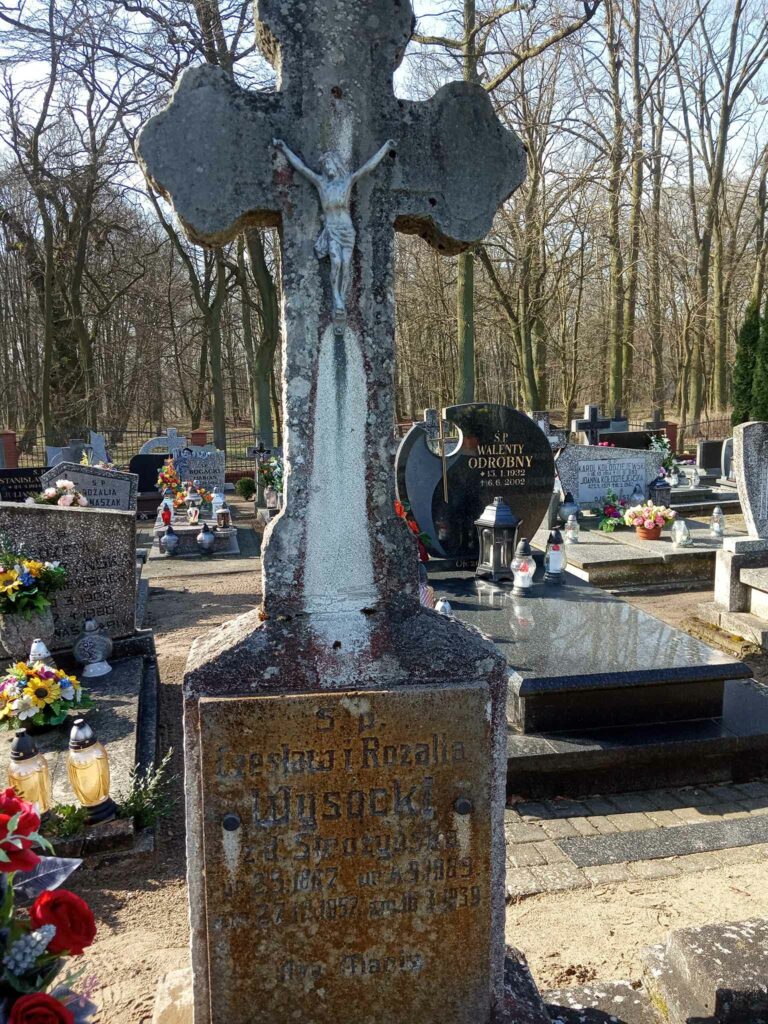 Czesław Wysocki - cmentarz parafialny w Nekli (zdjęcie udostępnił Remigiusz Maćkowiak)