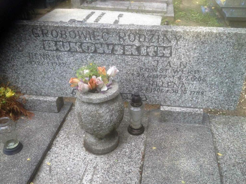 Jan Bukowski - cmentarz parafialny św. Stanisława Kostki (cmentarz winiarski) w Poznaniu