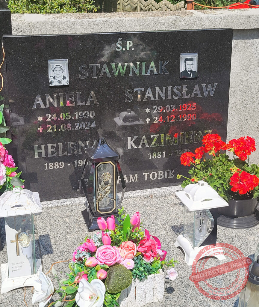 Kazimierz Stawniak - cmentarz parafialny w Strzałkowie (zdjęcie udostępniła Anna Ciszewska)