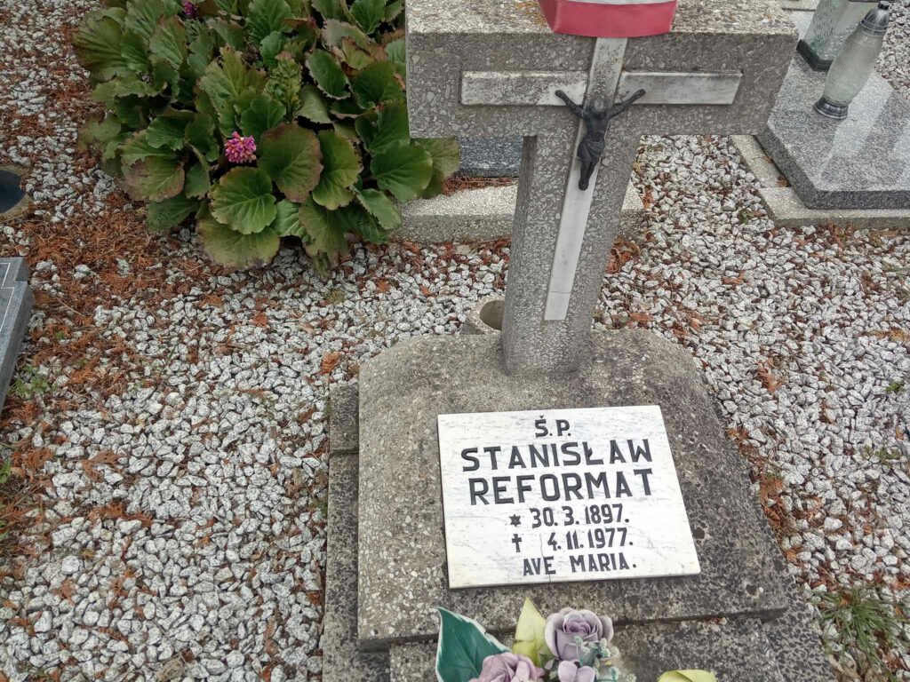 Stanisław Reformat - cmentarz parafialny w Kostrzynie Wielkopolskim (zdjęcie udostępnił Remigiusz Maćkowiak)