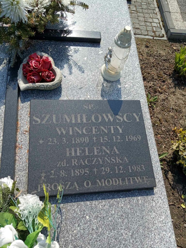 Wincenty Szumiłowski - cmentarz parafialny w Strzałkowie (zdjęcie udostępnił Remigiusz Maćkowiak)