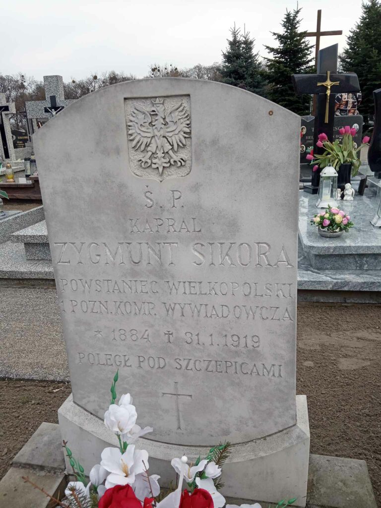 Zygmunt Sikora - cmentarz parafialny w  Kołaczkowie (zdjęcie udostępnił Remigiusz Maćkowiak)