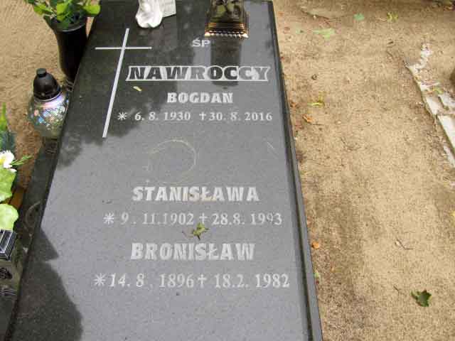 Bronisław Nawrocki - cmentarz parafialny w Wyrzysku