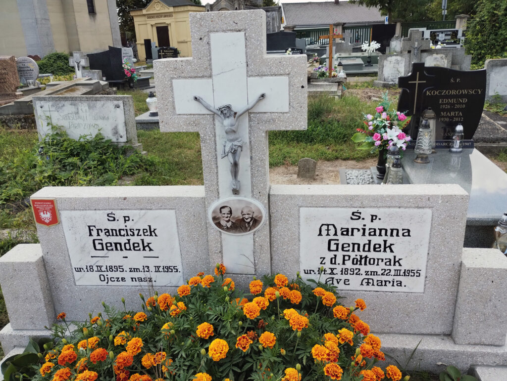 Franciszek Gendek - cmentarz parafialny we Wrześni (zdjęcie udostępnił Remigiusz Maćkowiak)