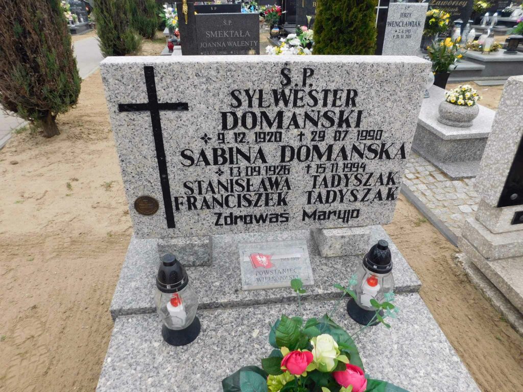 Franciszek Tadyszak - cmentarz parafialny w Orzechowie (zdjęcie udostępnił Remigiusz Maćkowiak)