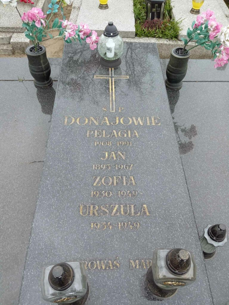 Jan Donaj - cmentarz parafialny w Czeszewie (zdjęcie udostępnił Remigiusz Maćkowiak)