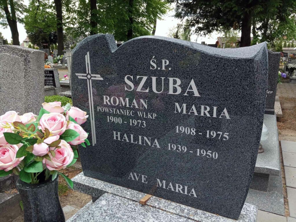 Roman Szuba - cmentarz w Swarzędzu przy ul. Poznańskiej (zdjęcie udostępnił Remigiusz Maćkowiak)