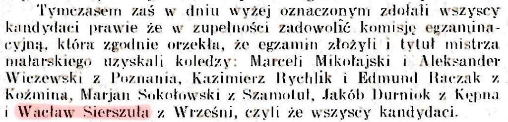 Wacław Sierszuła - Gazeta Malarska nr 11931