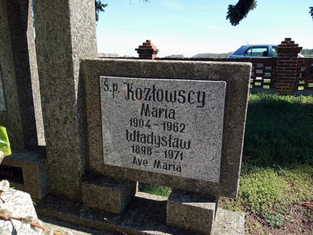 Władysław Kozłowski - cmentarz parafialny w Sokolnikach (zdjęcie udostępnił Remigiusz Maćkowiak)