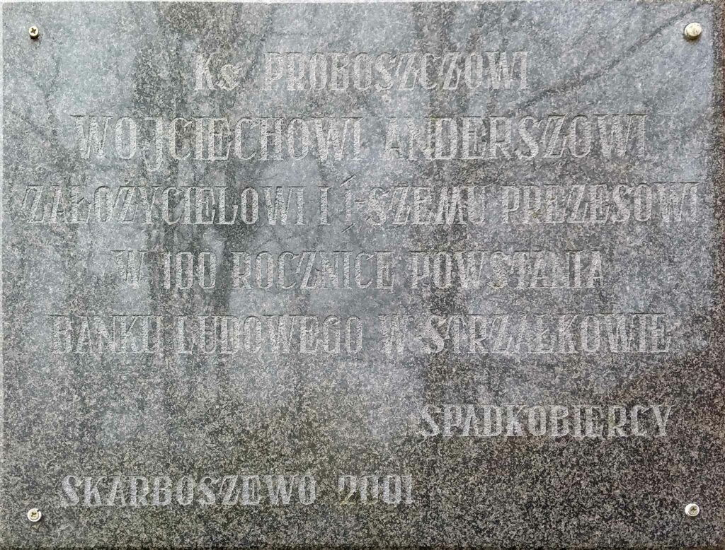 Wojciech Andersz -  pochowany przy kościele w Skarboszewie (zdjęcie udostępnił Remigiusz Maćkowiak)