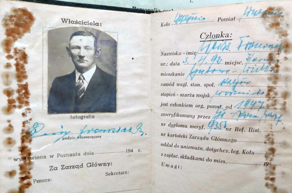 Franciszek Weiss (dokument udostępnił Remigiusz Maćkowiak)