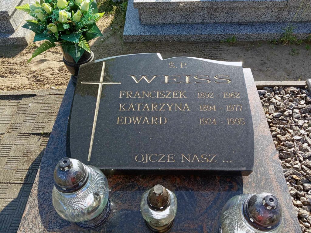 Franciszek Weiss - cmentarz komunalny we Wrześni (zdjęcie udostępnił Remigiusz Maćkowiak)