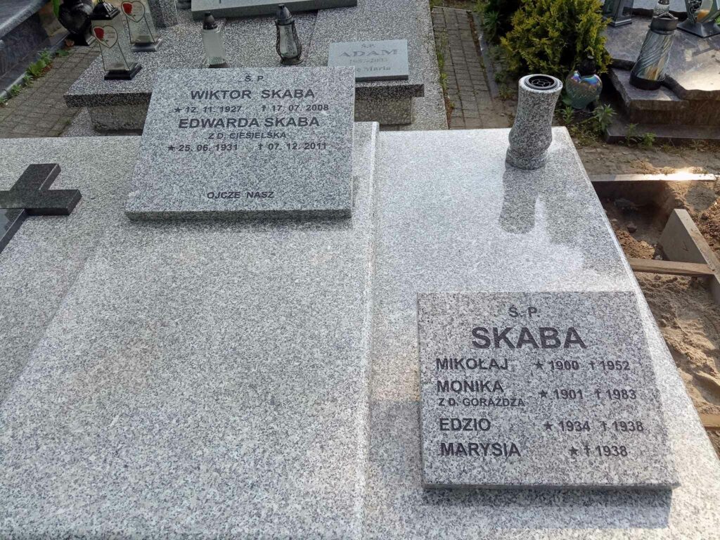 Monika Skaba -  cmentarzu parafialny we Wrześni (zdjęcie udostępnił Remigiusz Maćkowiak)