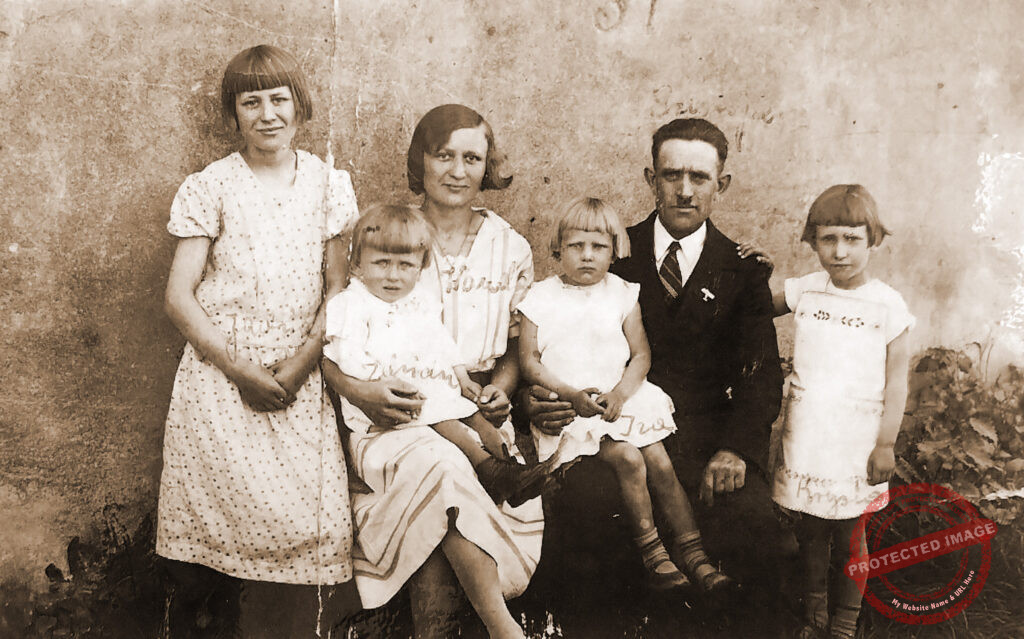 Wincenty Domagała z rodziną