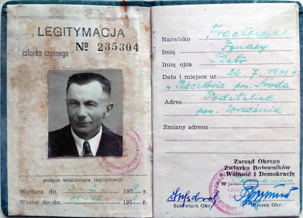 Ignacy Frąckowiak (dokument udostępnił Remigiusz Maćkowiak)