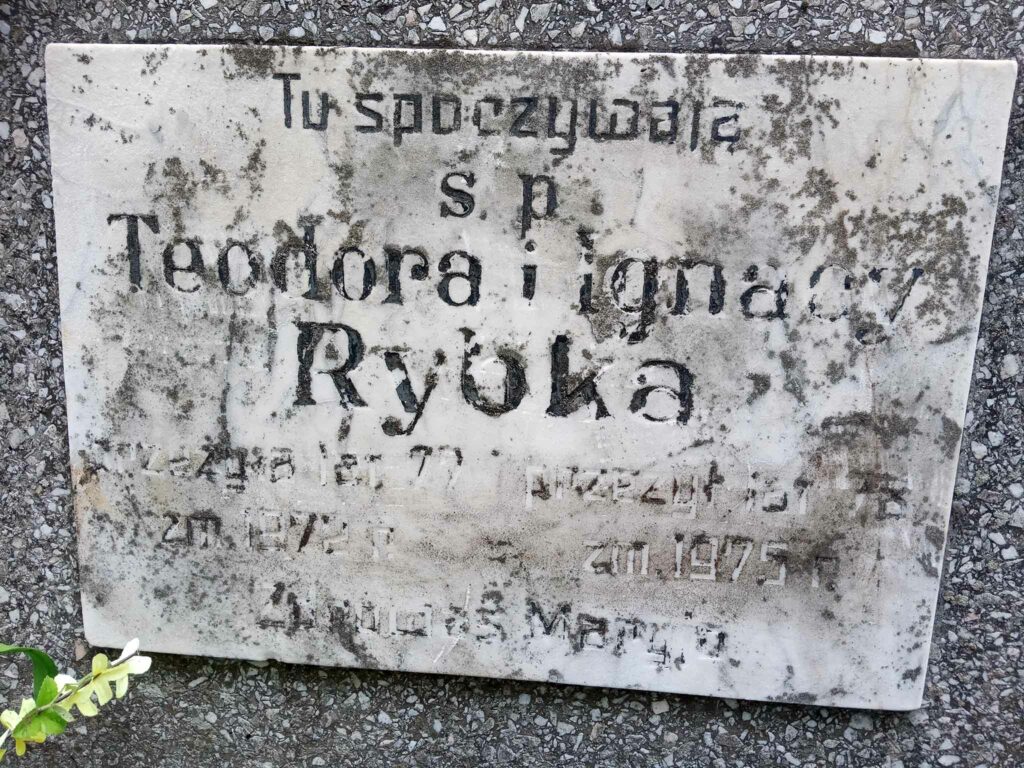 Ignacy Rybka - cmentarz parafialny w Witkowie (zdjęcie udostępnił Remigiusz Maćkowiak)