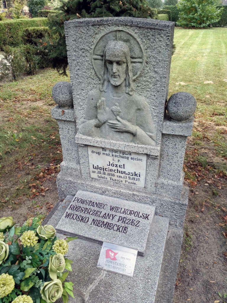 Józef Wojciechowski - cmentarz parafialny w Grzybowie (zdjęcie udostępnił Remigiusz Maćkowiak)